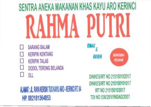 Trademark RAHMA PUTRI