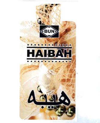 Trademark BUN / HAIBAH + Huruf ARAB dan LUKISAN