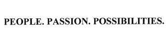 Trademark PEOPLE. PASSION. POSSIBILITIES.