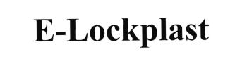 Trademark E-LOCKPLAST