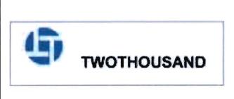 Trademark TWOTHOUSAND + logo