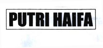 Trademark PUTRI HAIFA