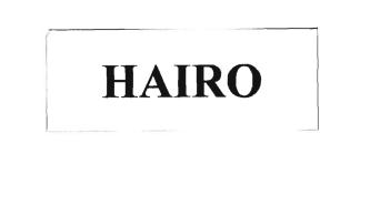 Trademark HAIRO