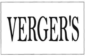 Trademark VERGER'S