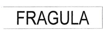 Trademark FRAGULA