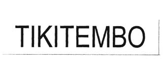 Trademark TIKITEMBO