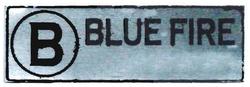 Trademark B BLUE FIRE & LUKISAN