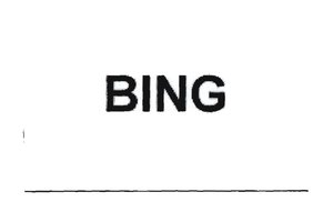 Trademark BING