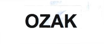 Trademark OZAK