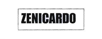 Trademark ZENICARDO