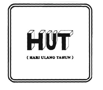 Trademark HUT (HARI ULANG TAHUN)