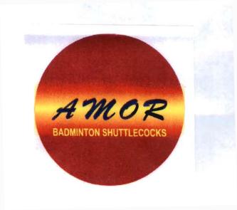 Trademark AMOR BADMINTON SHUTTLECOCKS