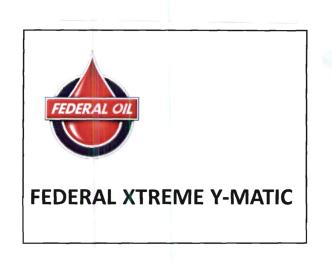 Trademark FEDERAL OIL FEDERAL XTREME Y-MATIC