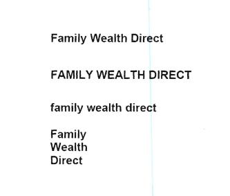 Trademark FAMILY WEALTH DIRECT