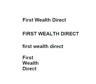 Trademark FIRST WEALTH DIRECT