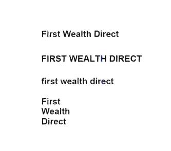 Trademark FIRST WEALTH DIRECT