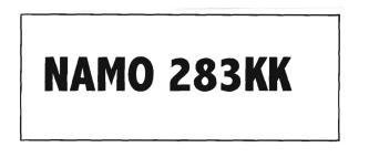 Trademark NAMO 283KK