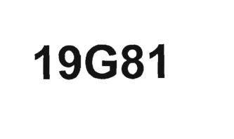 Trademark 19G81