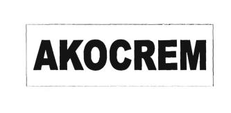 Trademark AKOCREM