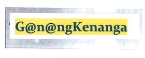 Trademark G@N@NGKENANGA / GANANG KENANGA