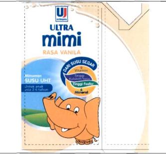 Trademark UJ ULTRAJAYA ULTRA MIMI + LUKISAN GAJAH