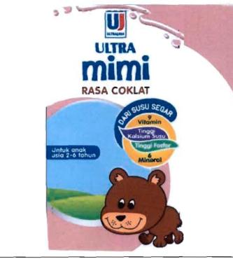 Trademark UJ ULTRAJAYA ULTRA MIMI + LUKISAN BERUANG