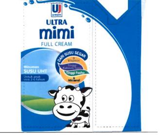 Trademark UJ ULTRAJAYA ULTRA MIMI + LUKISAN SAPI