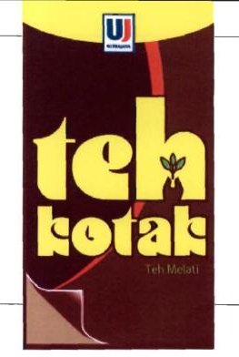 Trademark UJ ULTRAJAYA TEHKOTAK + LUKISAN DAUN TEH