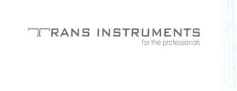 Trademark TRANS INSTRUMENTS FOR THE PROFESSIONALS