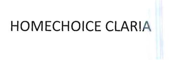 Trademark HOMECHOICE CLARIA