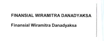 Trademark FINANSIAL WIRAMITRA DANADYAKSA