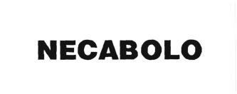 Trademark NECABOLO