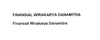 Trademark FINANSIAL WIRAKARYA DANAMITRA