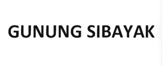 Trademark GUNUNG SIBAYAK