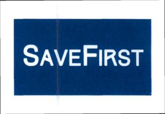 Trademark SAVEFIRST