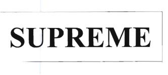 Trademark SUPREME