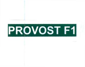 Trademark PROVOST F1: