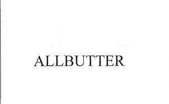 Trademark ALLBUTTER