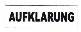 Trademark AUFKLARUNG