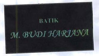 Trademark BATIK M. BUDI HARJANA