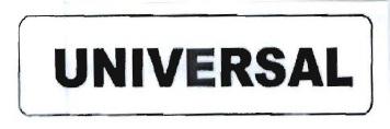 Trademark UNIVERSAL