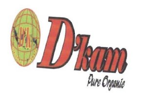 Trademark D'KAM PURE ORGANIC + Logo