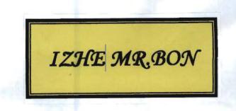 Trademark IZHE MR. BON