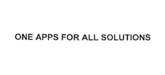 Trademark ONE APPS FOR ALL SOLUTIONS