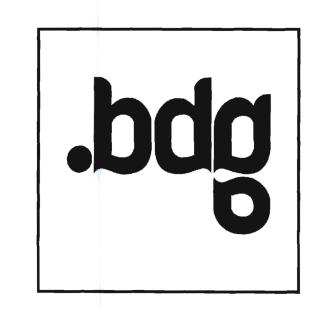 Trademark LOGO BDG