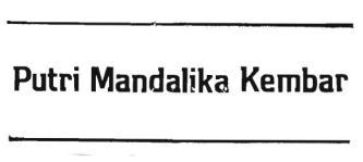 Trademark PUTRI MANDALIKA KEMBAR