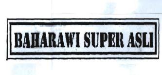 Trademark BAHARAWI SUPER ASLI