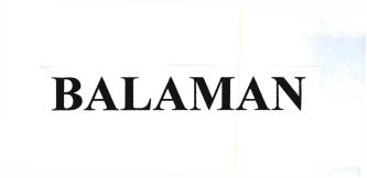 Trademark BALAMAN