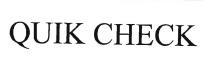 Trademark QUIKCHECK