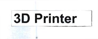 Trademark 3D PRINTER